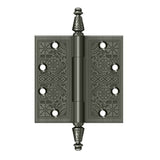 Deltana - 4-1/2'' x 4-1/2'' Square Hinges - Antique Nickel
