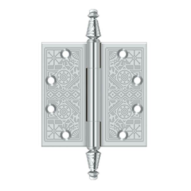 Deltana - 4-1/2'' x 4-1/2'' Square Hinges - Polished Chrome
