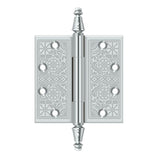 Deltana - 4-1/2'' x 4-1/2'' Square Hinges - Polished Chrome
