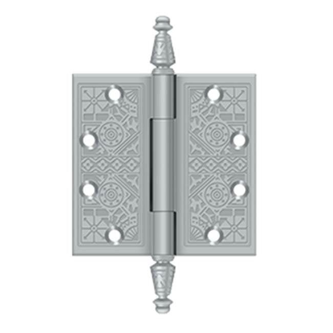 Deltana - 4-1/2'' x 4-1/2'' Square Hinges - Brushed Chrome