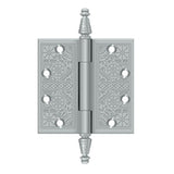 Deltana - 4-1/2'' x 4-1/2'' Square Hinges - Brushed Chrome