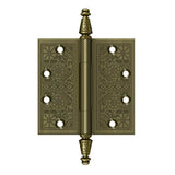 Deltana - 4-1/2'' x 4-1/2'' Square Hinges - Antique Brass