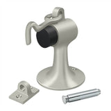 Deltana - Cement Floor Mount Bumper w/ Holder, Solid Brass - Brushed Nickel