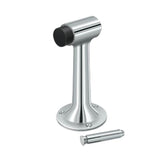 Deltana - Floor Mount, 6'' Bumper, HD, Solid Brass - Polished Chrome