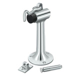 Deltana - Floor Mount, 6'' Bumper w/ Hook - Polished Chrome