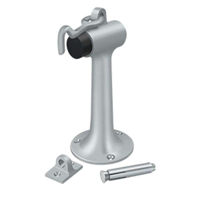 Deltana - Floor Mount, 6'' Bumper w/ Hook - Brushed Chrome