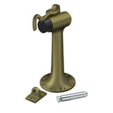 Deltana - Floor Mount, 6'' Bumper w/ Hook - Antique Brass