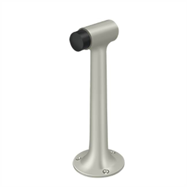 Deltana - Floor Mount, 8'' Bumper, HD, Solid Brass - Brushed Nickel