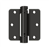 Deltana - 3-1/2'' x 3-1/2'' x 1/4'' Spring Hinge - Oil-rubbed Bronze