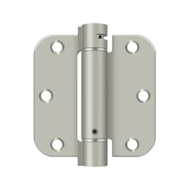 Deltana - 3-1/2'' x 3-1/2'' x 5/8'' Spring Hinge - Brushed Nickel