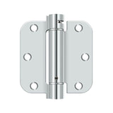 Deltana - 3-1/2'' x 3-1/2'' x 5/8'' Spring Hinge - Polished Chrome