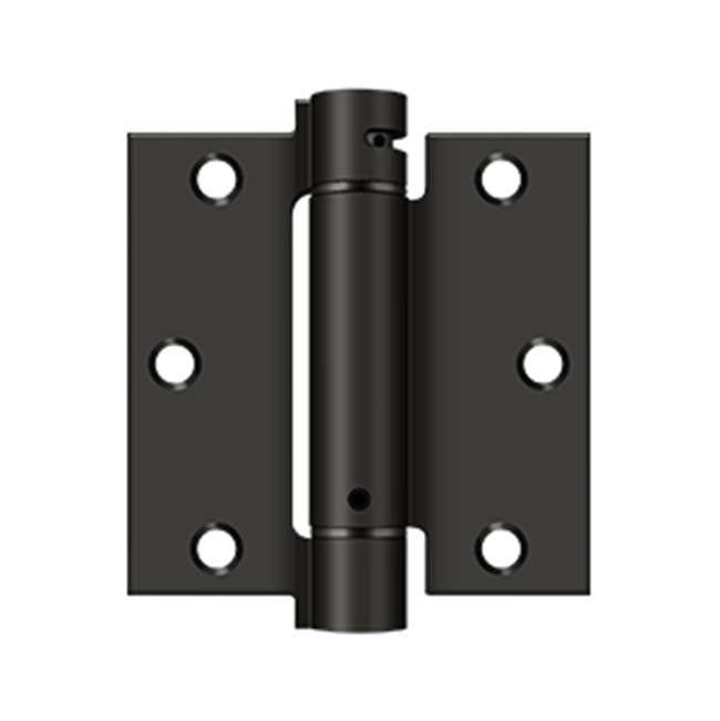 Deltana - 3-1/2'' x 3-1/2'' Spring Hinge - Oil-rubbed Bronze