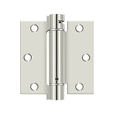 Deltana - 3-1/2'' x 3-1/2'' Spring Hinge - Polished Nickel