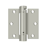 Deltana - 3-1/2'' x 3-1/2'' Spring Hinge - Brushed Nickel