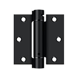 Deltana - 3-1/2'' x 3-1/2'' Spring Hinge - Paint Black