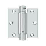 Deltana - 3-1/2'' x 3-1/2'' Spring Hinge - Polished Chrome