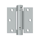 Deltana - 3-1/2'' x 3-1/2'' Spring Hinge - Brushed Chrome
