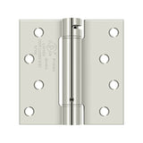 Deltana - 4'' x 4'' Spring Hinge, UL Listed - Polished Nickel