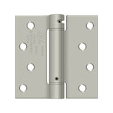 Deltana - 4'' x 4'' Spring Hinge, UL Listed - Brushed Nickel