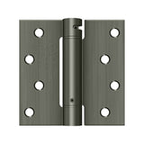 Deltana - 4'' x 4'' Spring Hinge, UL Listed - Antique Nickel