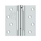 Deltana - 4'' x 4'' Spring Hinge, UL Listed - Polished Chrome