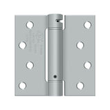 Deltana - 4'' x 4'' Spring Hinge, UL Listed - Brushed Chrome