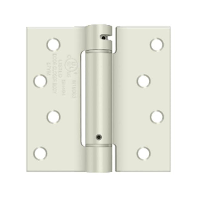 Deltana - 4'' x 4'' Spring Hinge, UL Listed - Prime Coat White