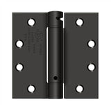 Deltana - 4-1/2'' x 4-1/2'' Spring Hinge, UL Listed - Oil-rubbed Bronze