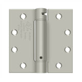 Deltana - 4-1/2'' x 4-1/2'' Spring Hinge, UL Listed - Brushed Nickel