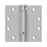 Deltana - 4-1/2'' x 4-1/2'' Spring Hinge, UL Listed - Brushed Stainless