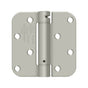Deltana - 4'' x 4'' x 5/8'' Spring Hinge Benchmark, UL Listed - Brushed Nickel