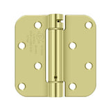 Deltana - 4'' x 4'' x 5/8'' Spring Hinge Benchmark, UL Listed - Zinc Dichromate