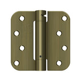 Deltana - 4'' x 4'', 5/8'' Radius Corner, TT, UL Listed - Antique Brass