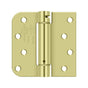 Deltana - 4'' x 4'' x 5/8'' x SQ Spring Hinge, UL Listed - Zinc Dichromate