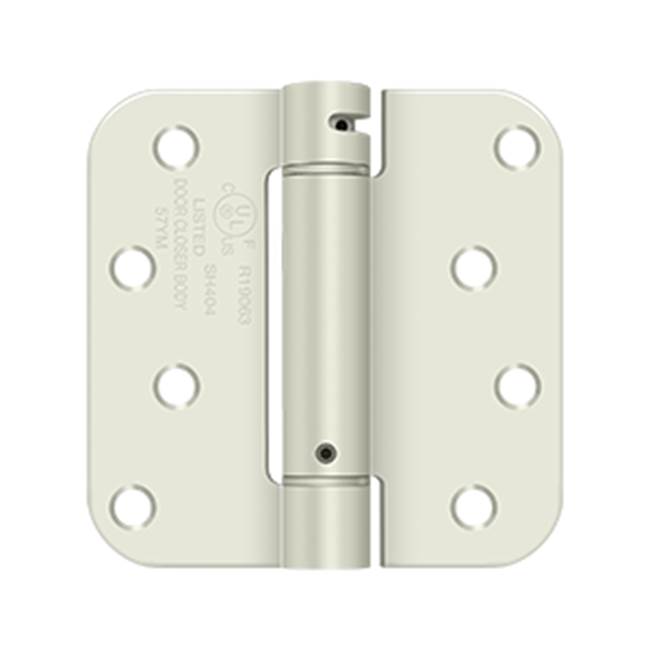 Deltana - 4'' x 4'' x 5/8'' Spring Hinge, UL Listed - Prime Coat White