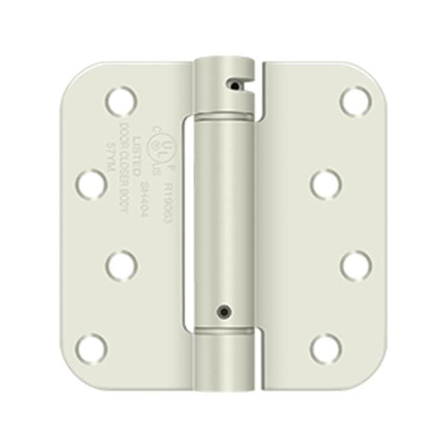 Deltana - 4'' x 4'' x 5/8'' Spring Hinge, UL Listed - Prime Coat White