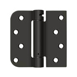 Deltana - 4'' x 4'' x 5/8'' x SQ Spring Hinge, UL Listed - Oil-rubbed Bronze