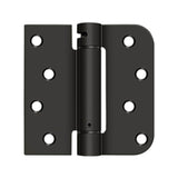 Deltana - 4'' x 4'' x 5/8'' x SQ Spring Hinge, UL Listed - Oil-rubbed Bronze