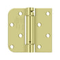 Deltana - 4'' x 4'' x 5/8'' x SQ Spring Hinge, UL Listed - Zinc Dichromate