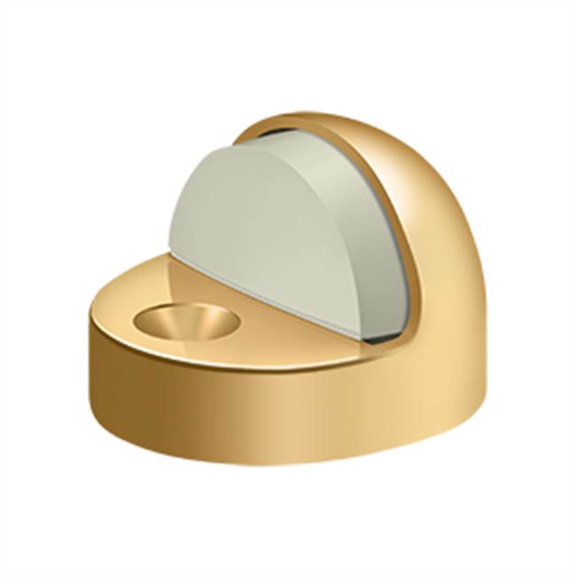 Deltana - Dome Stop High Profile, Solid Brass - PVD Polished Brass