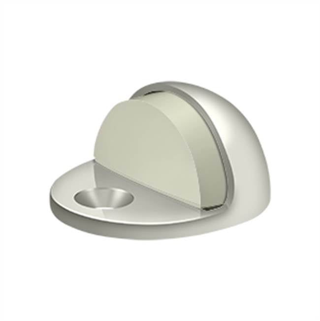 Deltana - Dome Stop Low Profile, Solid Brass - Polished Nickel