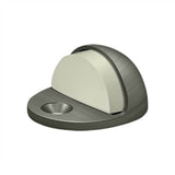 Deltana - Dome Stop Low Profile, Solid Brass - Antique Nickel