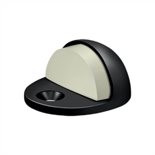 Deltana - Dome Stop Low Profile, Solid Brass - Paint Black