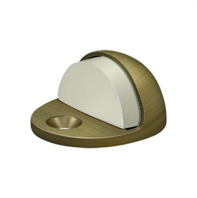 Deltana - Dome Stop Low Profile, Solid Brass - Antique Brass