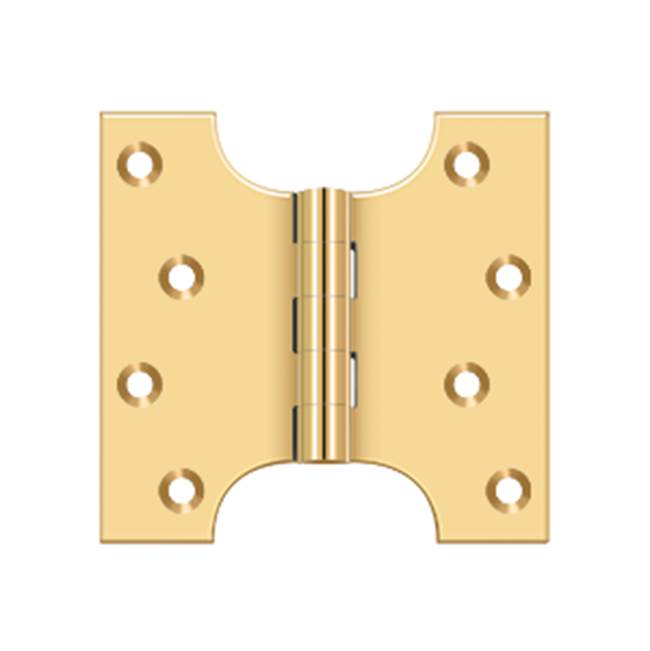 Deltana - 4'' x 4'' Hinge - PVD Polished Brass