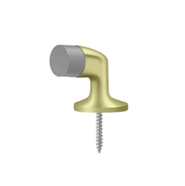 Deltana - Floor Door Bumper 1-3/8'', Solid Brass - Unlacquered Brass