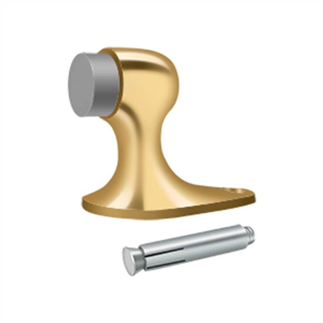 Deltana - Floor Door Bumper 2-1/8'', Solid Brass - PVD Polished Brass