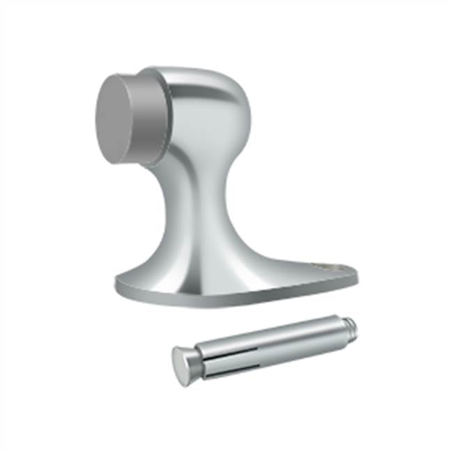 Deltana - Floor Door Bumper 2-1/8'', Solid Brass - Polished Chrome