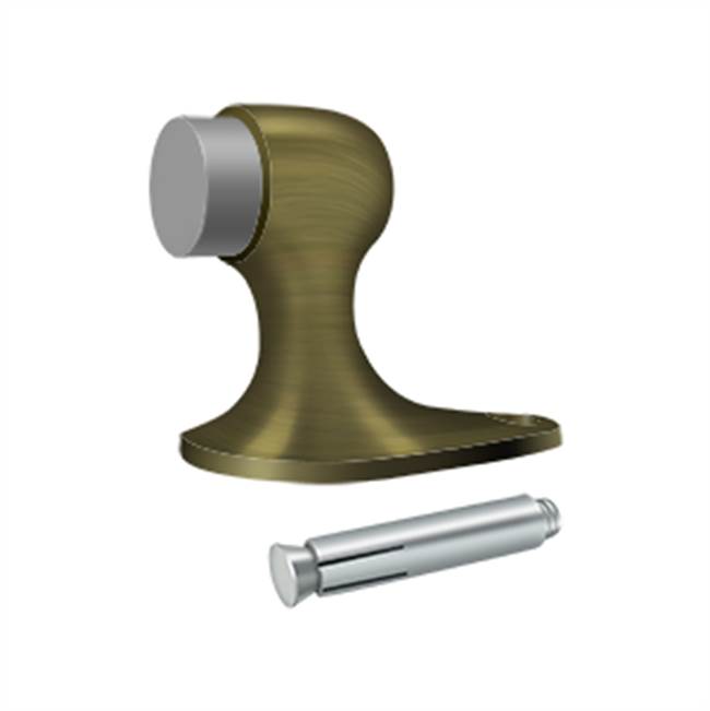 Deltana - Floor Door Bumper 2-1/8'', Solid Brass - Antique Brass