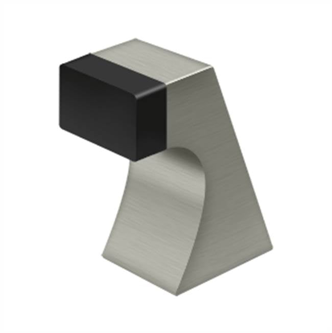Deltana - Floor Door Bumper 2-1/2'', Contemporary, Solid Brass - Brushed Nickel